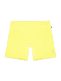 Plan B - Yellow Cotton Inner Shorts for Girls