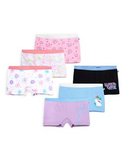 Plan B - Multi-Color Cotton Trunks for Girls (Pack of 6)