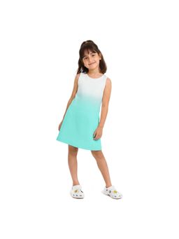 Plan B - Blue Girls Cotton A-Line Dress