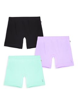 Plan B - Multi-Color Cotton Inner Shorts for Girls (Pack of 3)