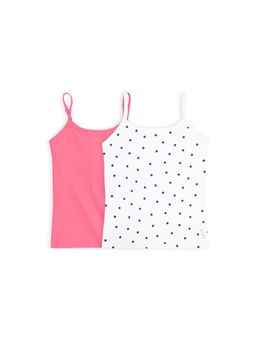 Plan B - Multi-Color Cotton Padded Camisole (Pack of 2)