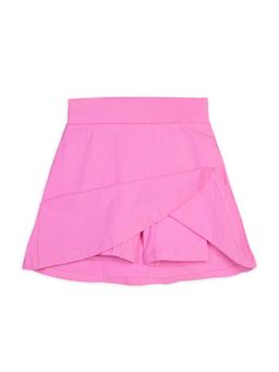 Plan B - Pink Cotton Skater Skirt for Girls