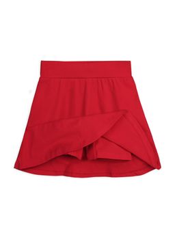 Plan B - Red Cotton Skater Skirt for Girls