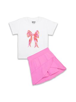 Plan B - White Cotton Skater Skirt and T-shirt