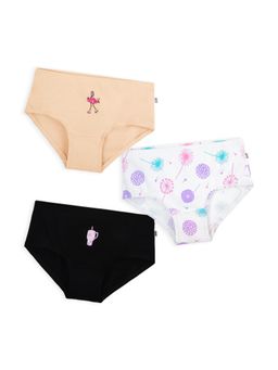 Plan B - Multi-Color Cotton Briefs for Girls (Pack of 3)