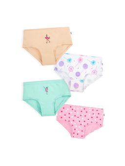 Plan B - Multi-Color Cotton Briefs for Girls (Pack of 4)