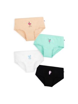 Plan B - Multi-Color Cotton Briefs for Girls (Pack of 4)