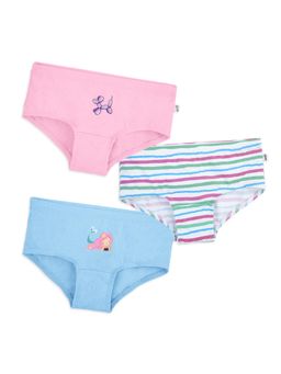 Plan B - Multi-Color Cotton Briefs for Girls (Pack of 3)