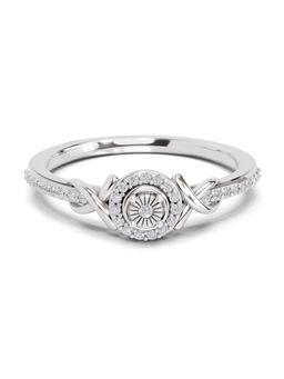 Sparkles - Lab Grown Diamond 0.18 Ct Infinity Promise Ring 14K White Gold IGI Certified