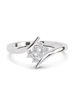 Sparkles - Lab Grown Diamond 0.07 Ct Lumora Promise Ring 14K White Gold IGI Certified