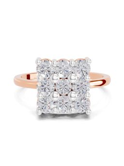 Sparkles - Lab Grown Diamond 1.04 Ct Eternity Tiles Promise Ring 14K Rose Gold IGI Certified