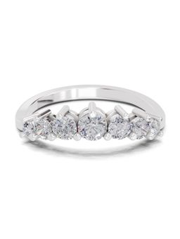 Sparkles - Lab Grown Diamond 0.65 Ct Diamond Symphony Promise Ring 14K White Gold IGI Certified