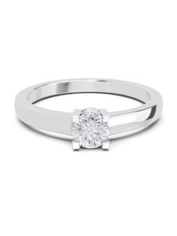 Sparkles - Lab Grown Diamond 0.3 Ct Solitaire Diamond Ring 14K White Gold IGI Certified