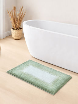 OBSESSIONS - Green Polyester Anti-Skid Bath Mat