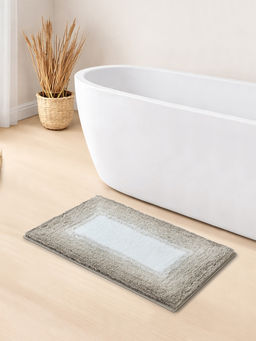 OBSESSIONS - Beige Polyester Anti-Skid Bath Mat (M)