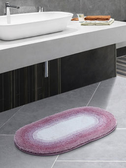 OBSESSIONS - Blush Pink Polyester Anti-Skid Bath Mat