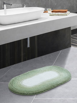 OBSESSIONS - Green Polyester Anti-Skid Bath Mat