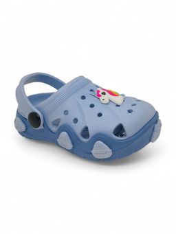 Lil Lollipop - Kids Unicorn Applique Anti-Slip Clogs - Blue