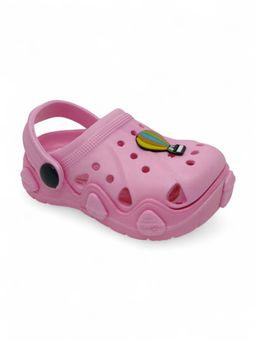 Lil Lollipop - Kids Hot Air Balloon Applique Anti-Slip Clogs - Pink