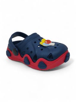 Lil Lollipop - Kids Balloon Applique Anti-Slip Clogs - Navy Blue