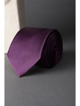 Louis Philippe - Men Purple Solid Tie