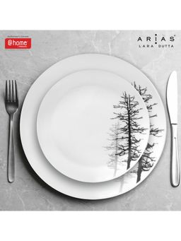 At Home by Nilkamal - Arias Moon Winter Forest Dinner Set - 14 Pieces