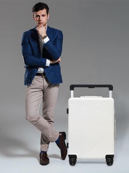 The Clownfish - Aeroglide Series Trolley Bag 41L - Metallic White