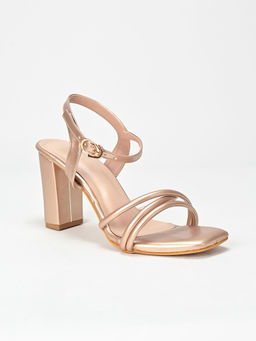 SCENTRA - Zoey Gold Block Heels