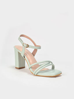 SCENTRA - Zoey Green Block Heels