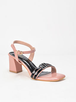 SCENTRA - Rosalind Strap Black Block Heels