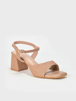 SCENTRA - Delilah Beige Block Heels