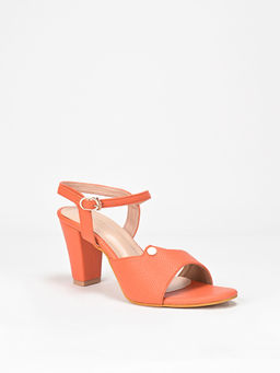 SCENTRA - Abigail Accent Orange Block Heels