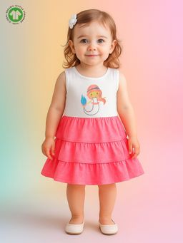 Kidbea - Baby Girls Sleeveless Cotton Printed Dress