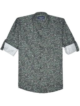 CHARCHIT - Boys Cotton Regular Fit Full Sleeves Printed Shirt