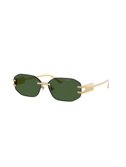 VERSACE - Womens UV Protected Green Lens Irregular Sunglasses - 0VE227410027158 (58)