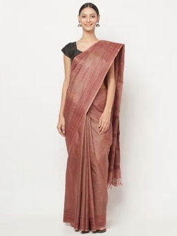 Fabindia - Cotton Silk Hand Block Printed Sari