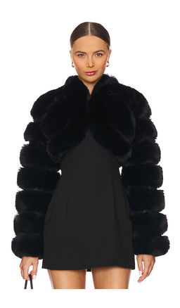 Adrienne Landau - x REVOLVE Faux Fox Fur Short Jacket