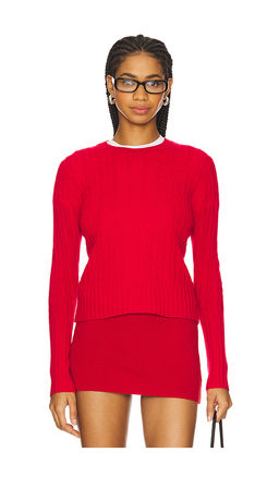 Guest In Residence - Cable Shrunken Cashmere Crew Sweater