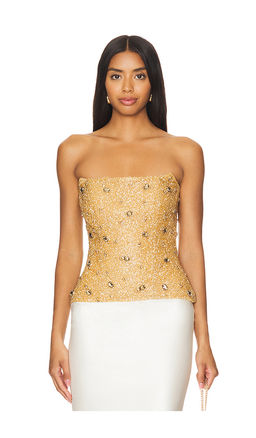 Khanums - Mesh Strapless Top