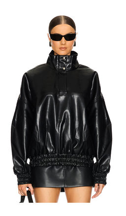 Ser.O.Ya - Mia Faux Leather Pullover