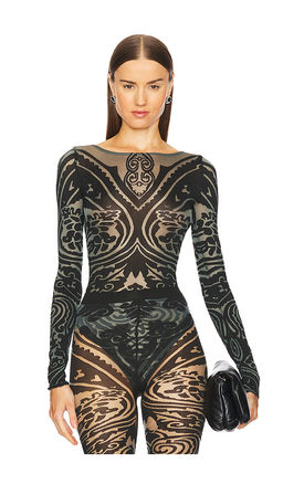 Wolford - X Etro Body Tattoo String Bodysuit