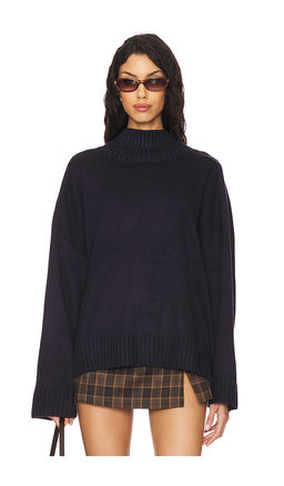 Weworewhat - Oversized Funnel Neck Sweater