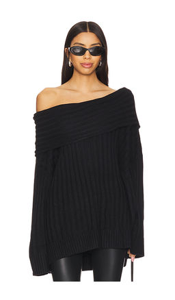 Weworewhat - Oversized Off Shoulder Sweater