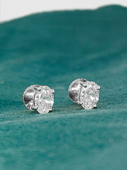 Maiora Diamonds - 1 Carat 14K White Stud Earrings
