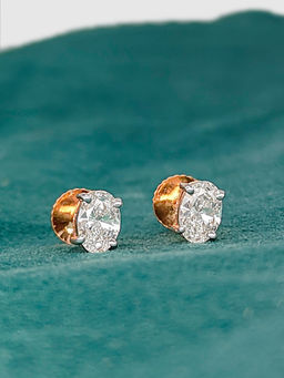 Maiora Diamonds - 1 Carat 18K Rose Gold Stud Earrings