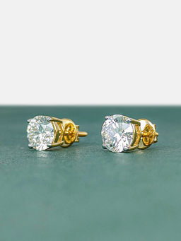 Maiora Diamonds - 1 Carat 14K Yellow Stud Earrings