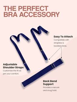 Clovia - Blue Adjustable Shoulder Straps and Back Band