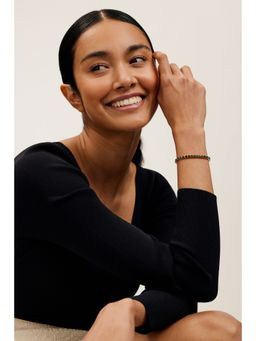 Ted Baker - Navy Blue Melrah Icon Crystal Slider Bracelet