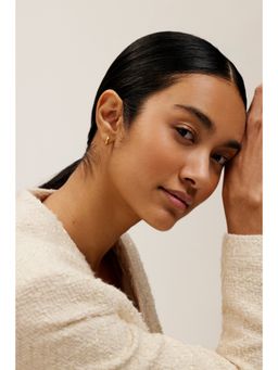 Ted Baker - Gold Crislie Logo Hoop Earrings