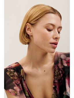 Ted Baker - White Heplie Crystal Hoop Earrings